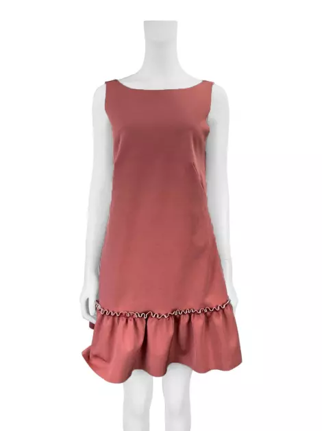 Vestido Fabiana Milazzo Babados Rosa