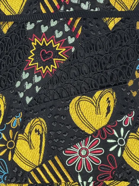 Vestido Fendi Plissado Multicolor