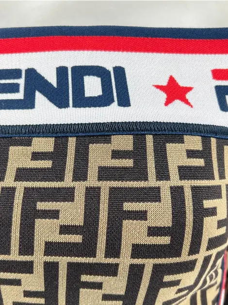 Vestido Fendi x Fila Monograma