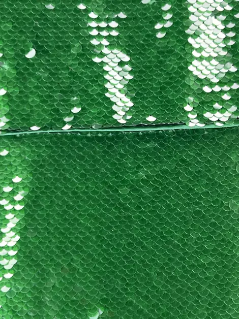 Vestido Ganni Paetê Verde