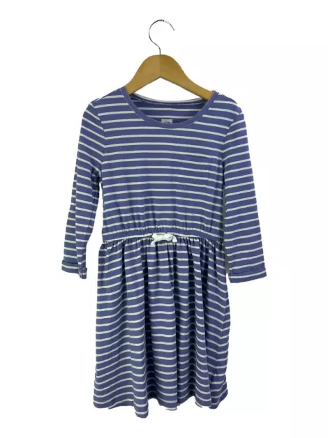 Vestido GAP Kids Tecido Listrado Bicolor