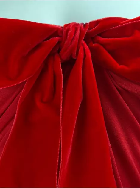 Vestido Giambattista Valli Laço Vermelho