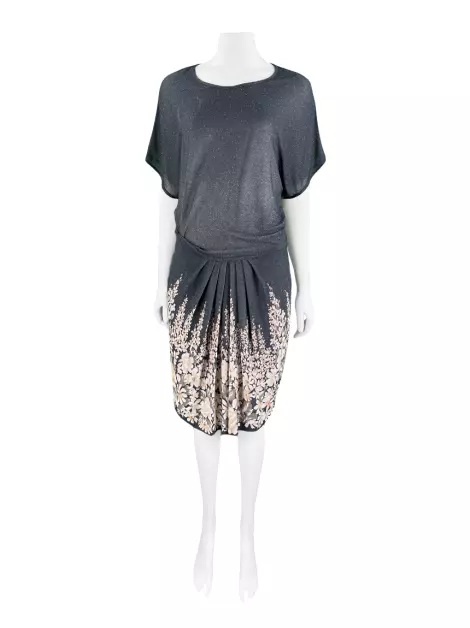 Vestido Gig Estampado Azul Marinho