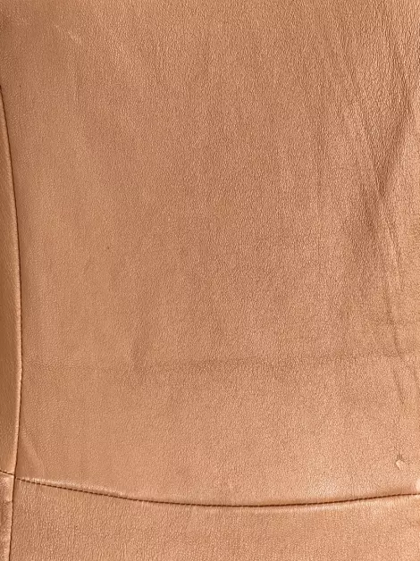 Vestido Giuliana Romanno Couro Bege