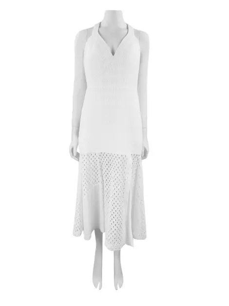 Vestido Giuliana Romanno Texturizado Branco