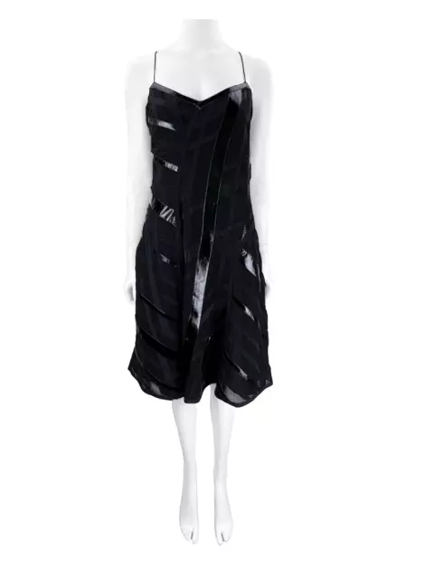 Vestido Giuliana Romanno Texturizado Preto