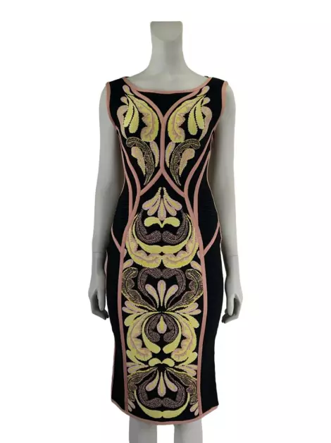 Vestido Hervé Léger Midi Estampado