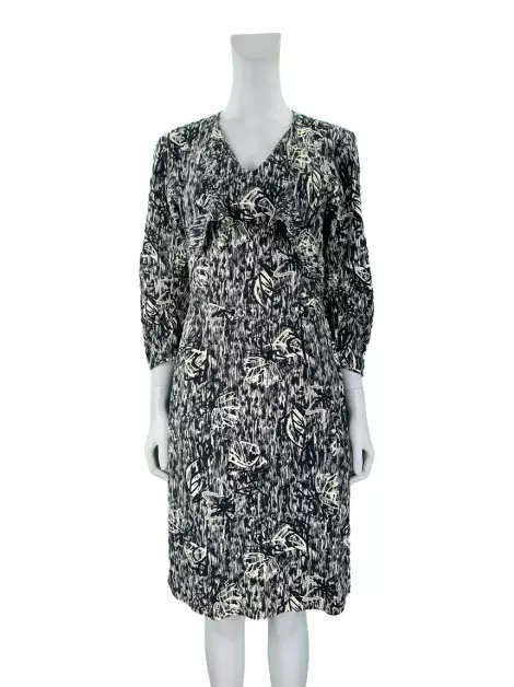 Vestido Huis Clos Tecido Estampado