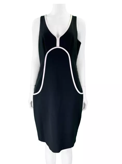 Vestido Iódice Tecido Bicolor
