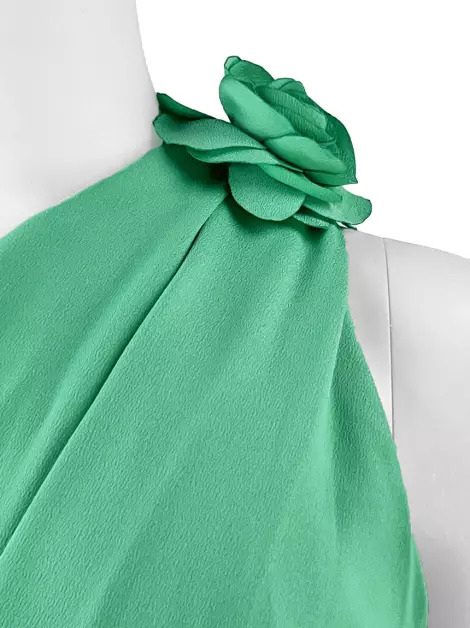 Vestido Isabella Narchi Longo Verde