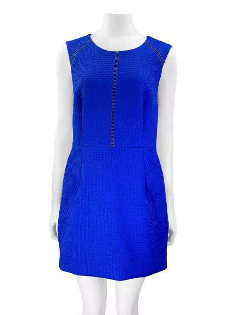 Vestido J.Crew Texturizado Azul