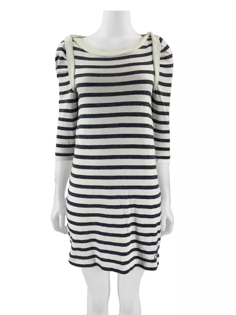 Vestido Juicy Couture Tecido Listrado