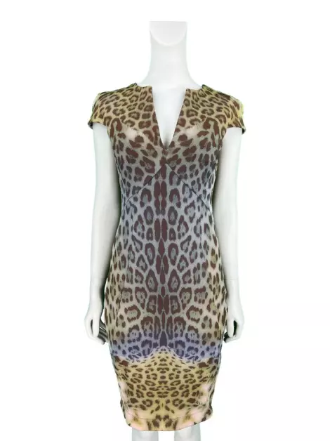 Vestido Just Cavalli Animal Print Multicolor