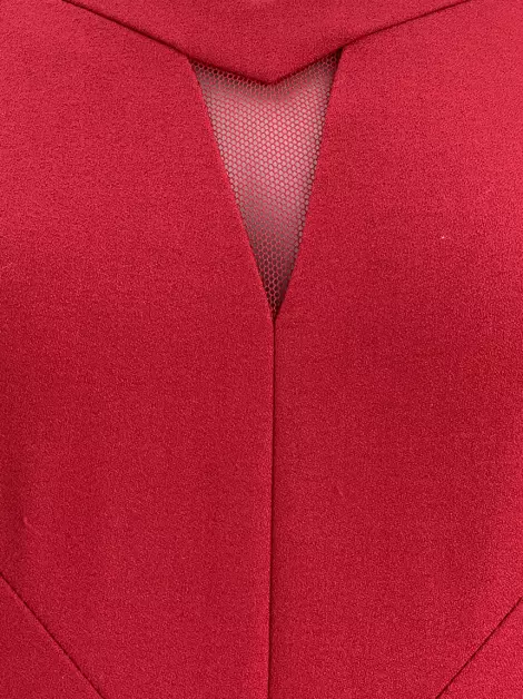Vestido Karen Millen Plissado Vermelho