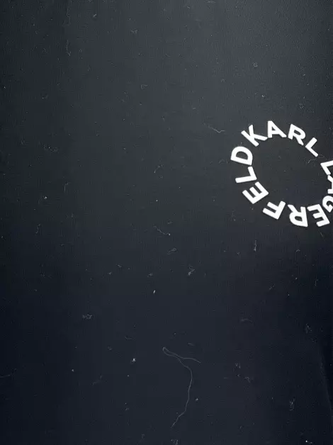 Vestido Karl Lagerfeld Babados Preto