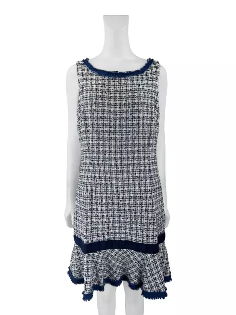 Vestido Karl Lagerfeld Tweed Azul