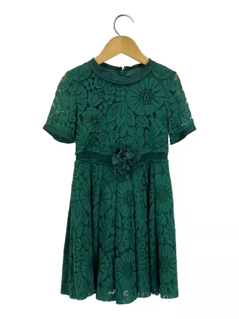 Vestido Lanvin Renda Verde