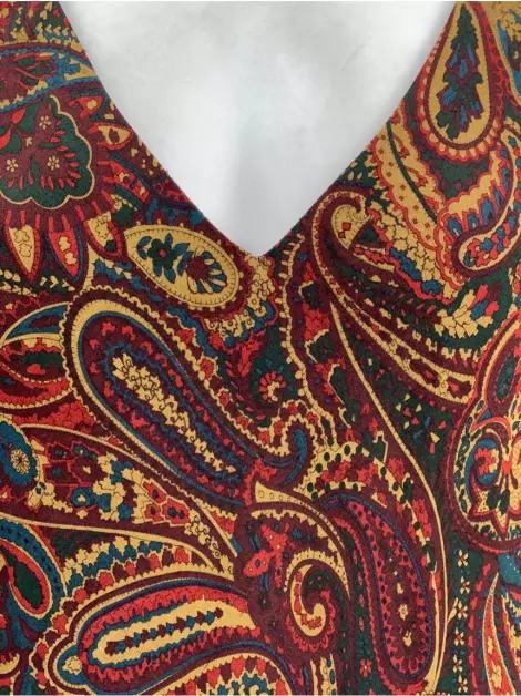 Vestido Lauren Ralph Lauren Seda Estampada