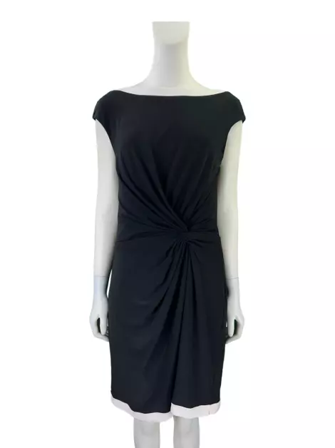 Vestido Lauren Ralph Lauren Tecido Bicolor