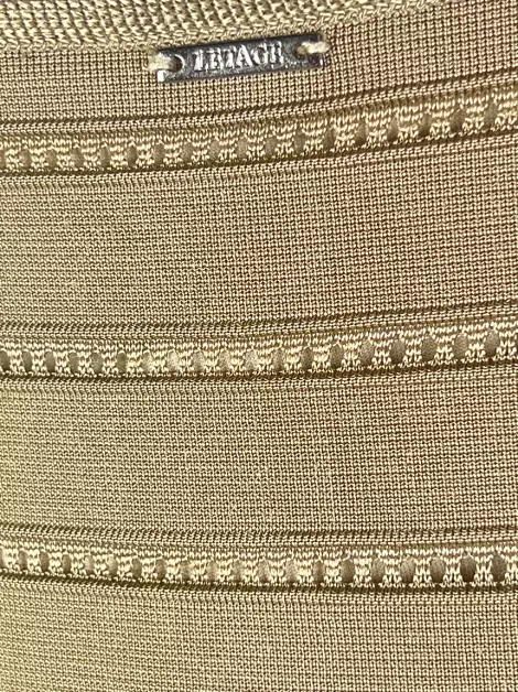 Vestido Letage Bandagem Bege