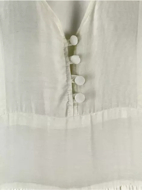 Vestido Lica Melzer + Guga Gonçalves Tecido Branco