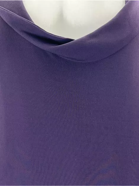 Vestido Lita Mortari Midi Roxo