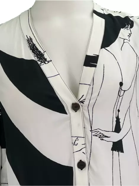 Vestido Loewe Salome Peasan Bicolor