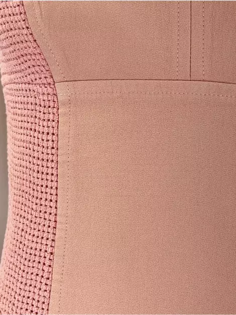 Vestido Lolitta Bordado Rosa