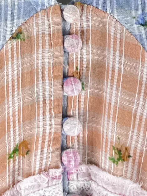 Vestido Love Shack Fancy Babados Estampado