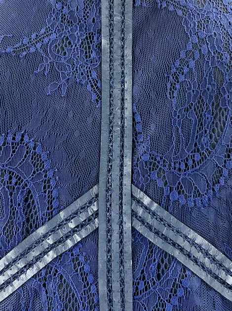 Vestido M & Guia Renda Azul