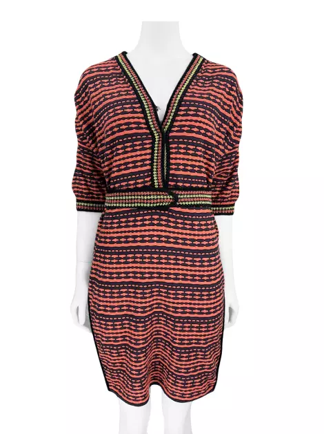 Vestido M Missoni Tricô Multicolor