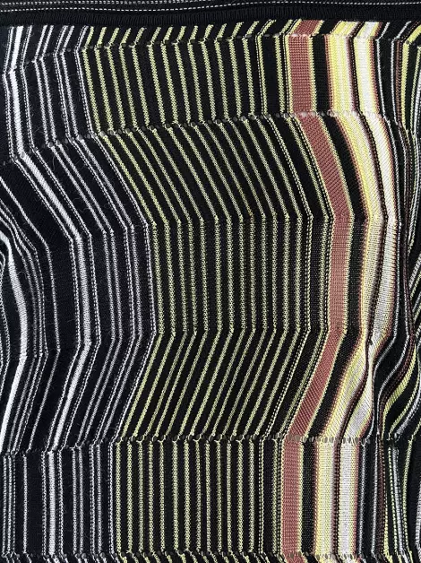 Vestido M Missoni Tricot Bicolor