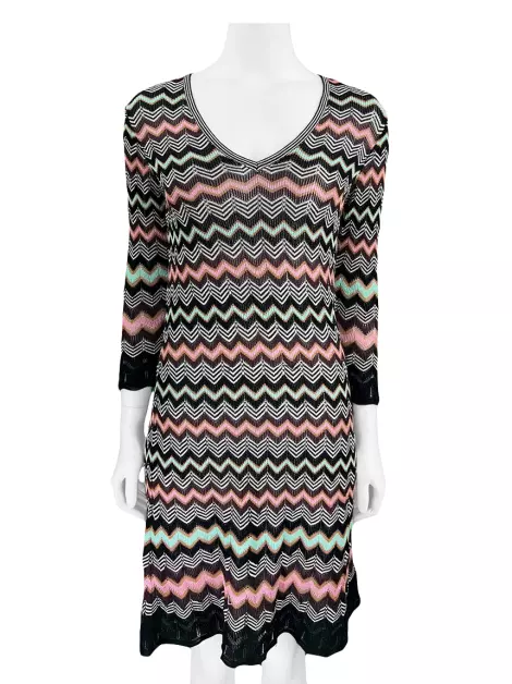 Vestido M Missoni Tricot Estampado
