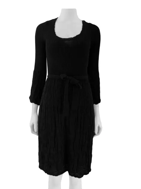Vestido M Missoni Tricot Preto