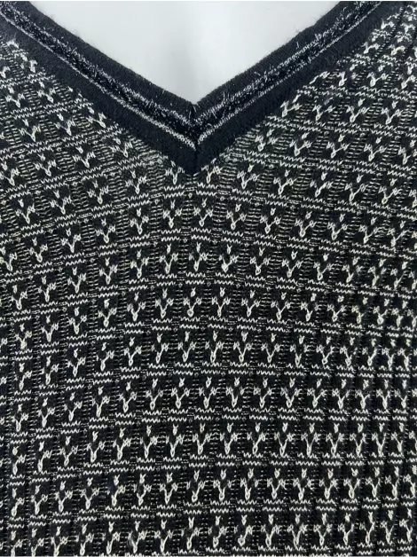 Vestido M Missoni Tricot Preto