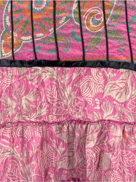 Vestido Mariana Penteado Tecido Estampado