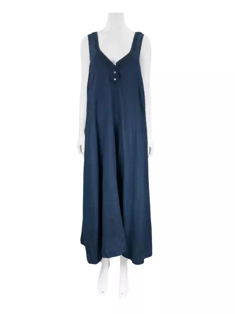 Vestido Marisa Ribeiro Linho Azul