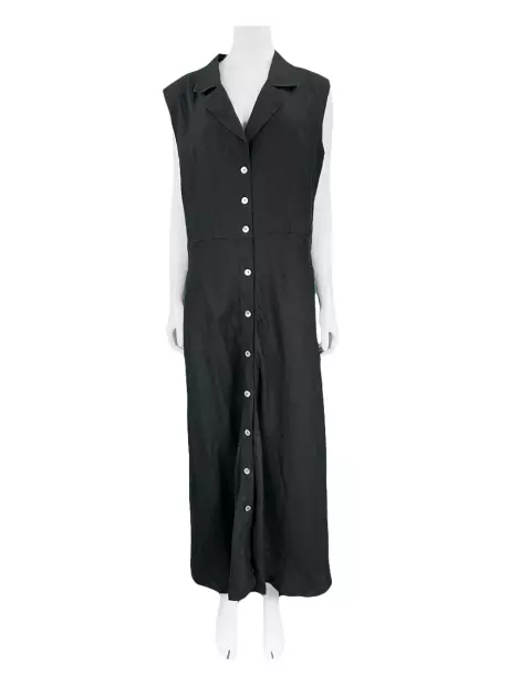 Vestido Marisa Ribeiro Linho Preto