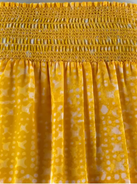 Vestido Michael Michael Kors Tecido Amarelo
