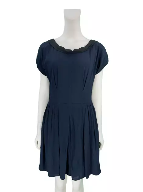 Vestido Miu Miu Curto Azul