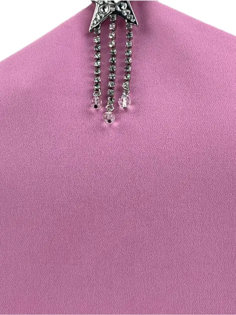Vestido Miu Miu Tecido Rosa