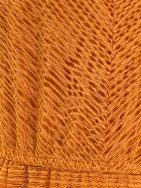 Vestido Mixed Texturizado Laranja