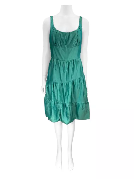 Vestido Moschino Chic And Cheap Tecido Verde