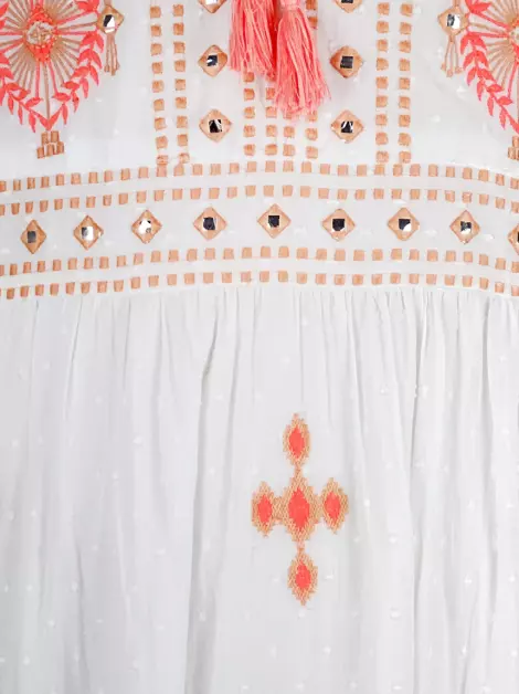 Vestido Nammos Bordado Branco