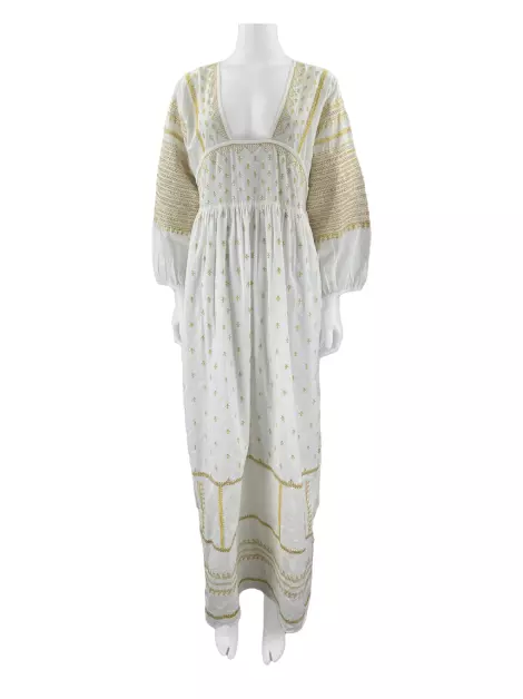 Vestido Nammos Bordado Off White