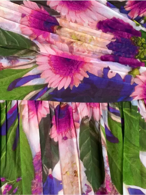 Vestido Nicole Miller Tecido Floral
