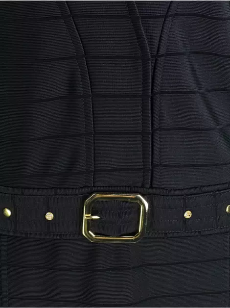 Vestido One Up Bandagem Preto