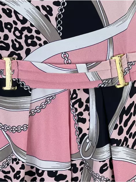 Vestido One Up Estampado Rosa