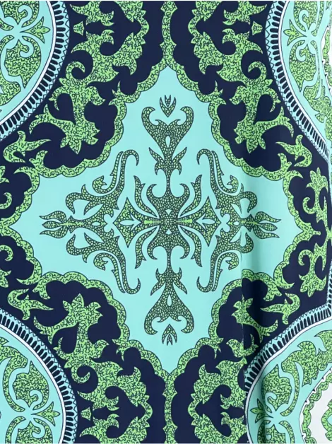 Vestido One Up Estampado Verde