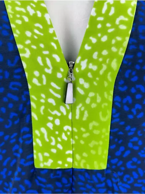 Vestido Oscar de la Renta Longo Estampado
